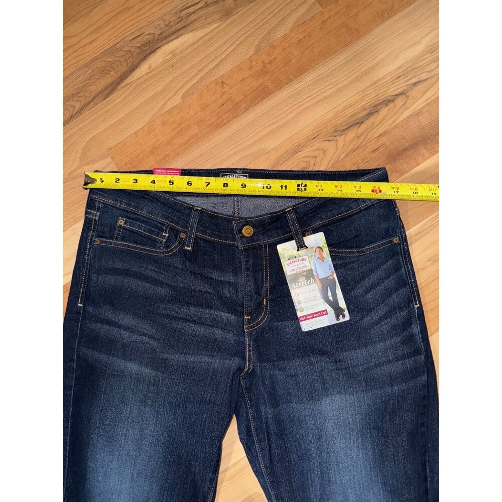 Signature By Levi Strauss Womens Mid-Rise Boot Cut Jeans Size 14 Simply Stretch - Picture 5 of 7